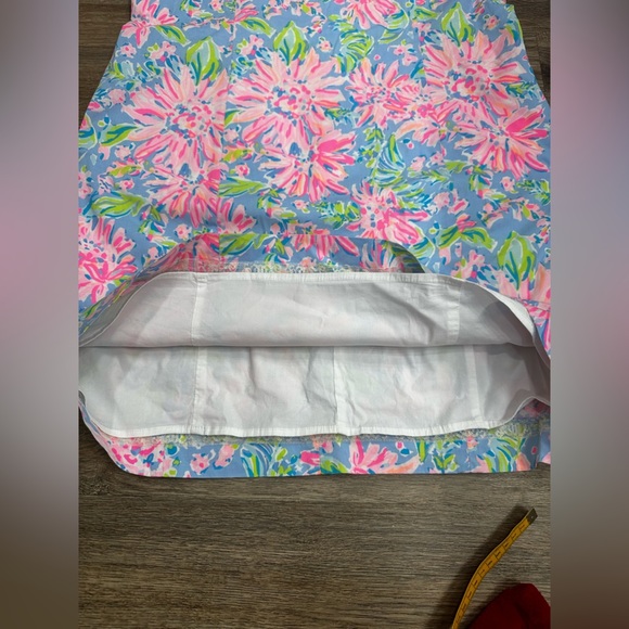 Lilly Pulitzer Roni Stretch Blue Peri Sunrise Bay Shift Dress Size 12 - Picture 10 of 10